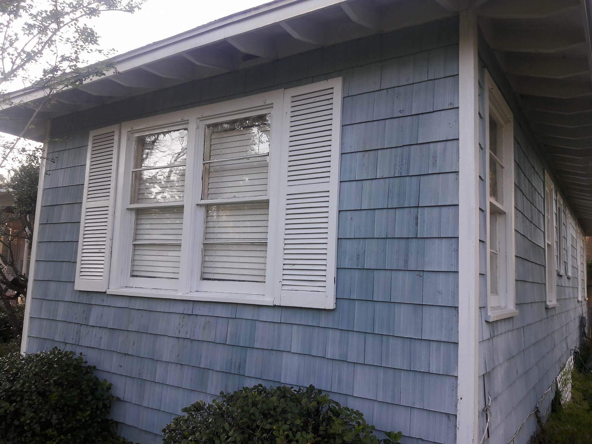 House siding after soft wash Jacksonville