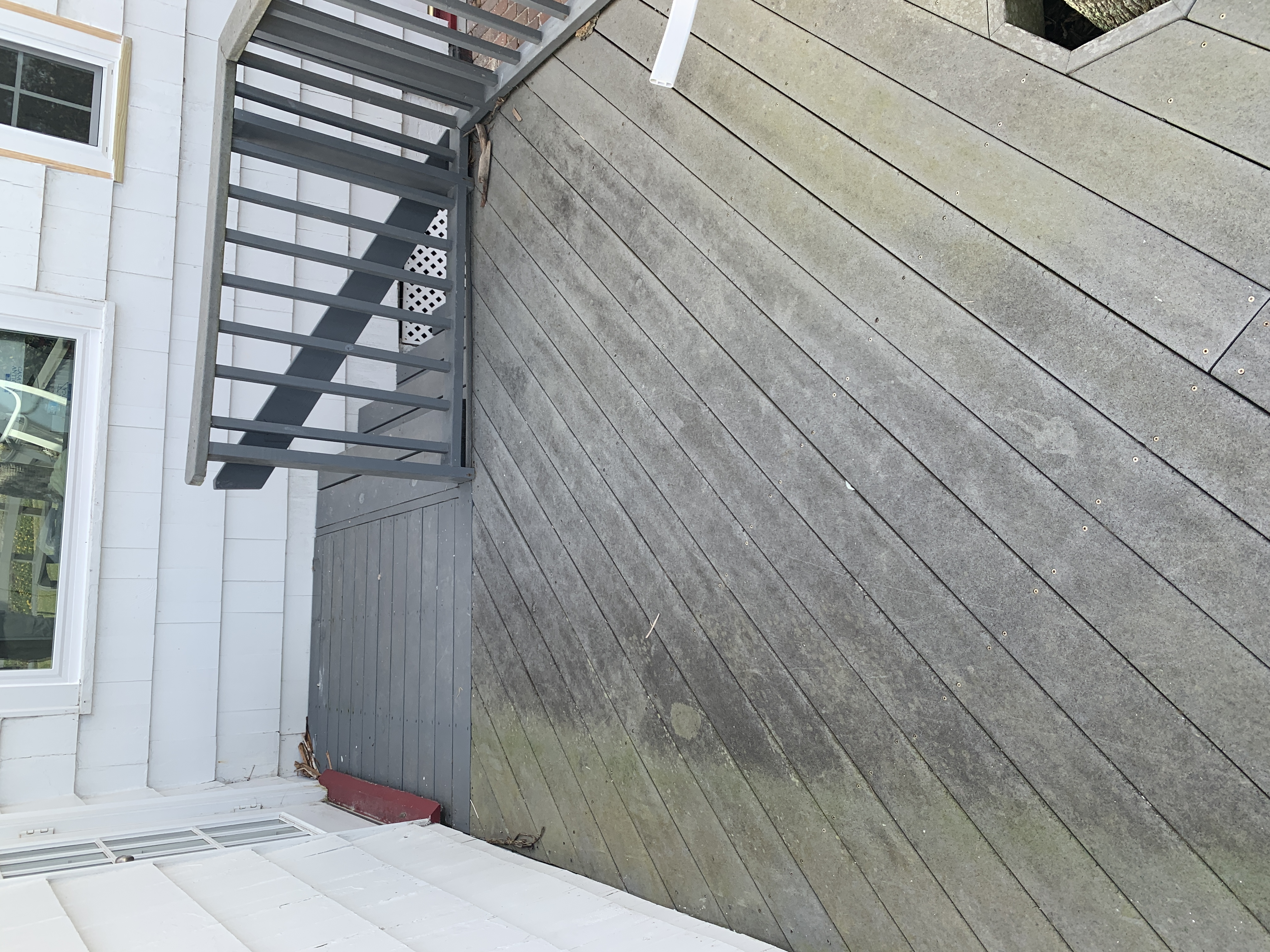Deck before cleaning Atlantic Beach